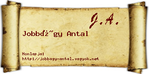 Jobbágy Antal névjegykártya
